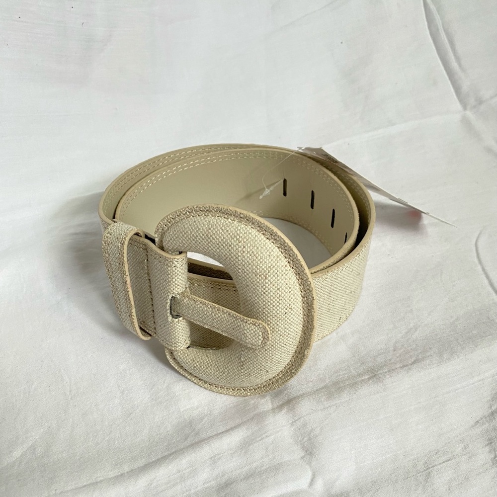 ZARA linen belt XS-M in cream/tan/oatmeal. Size 2 - 8/10